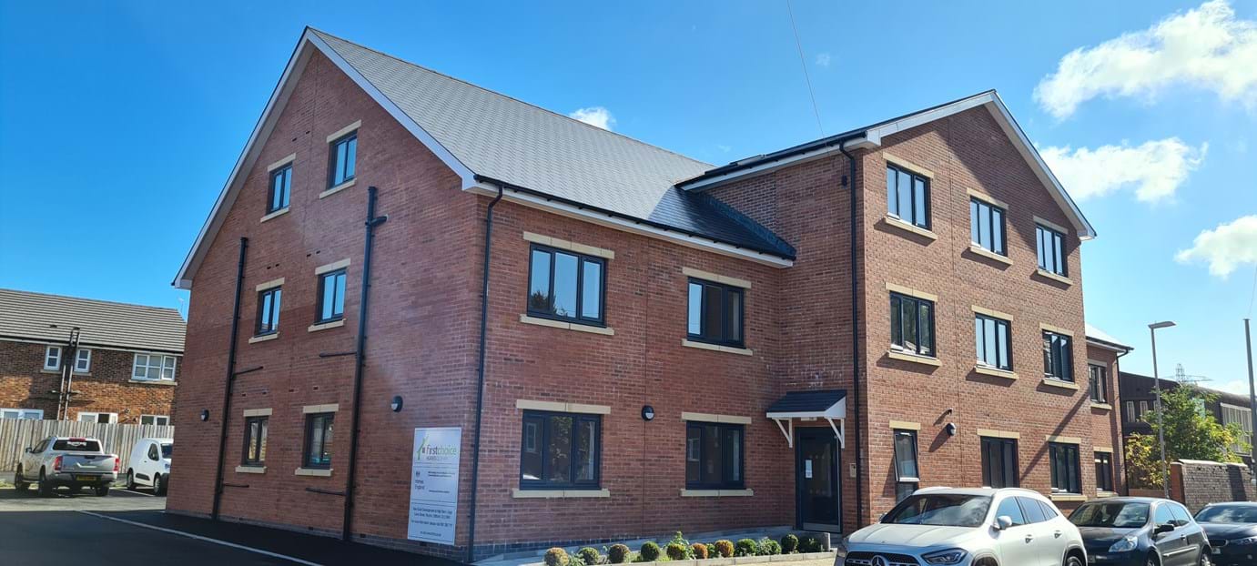 Our High Barn Phase Two development of sixteen one-bedroom apartments on Edge Lane St, Royton was completed in September 2022